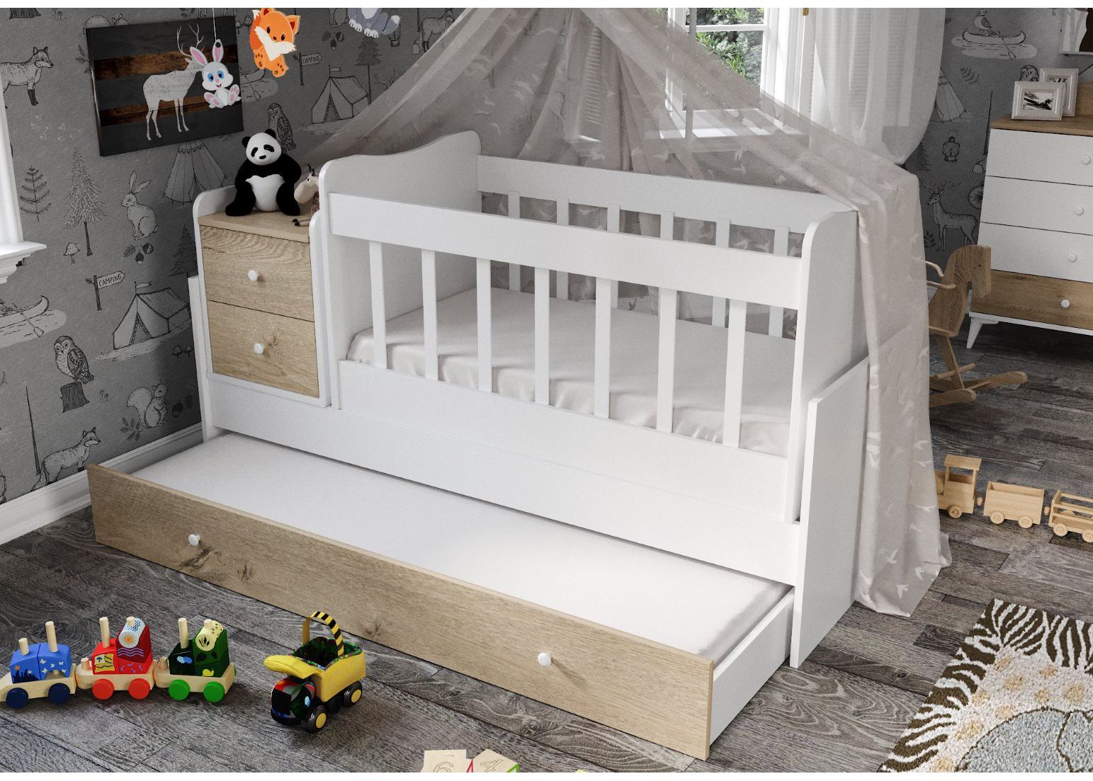 Sansa Büyüyebilen Beşik Meşe (100 MDF)